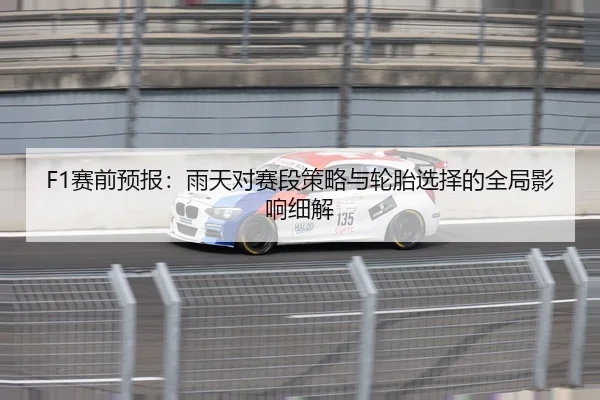 F1赛前预报：雨天对赛段策略与轮胎选择的全局影响细解